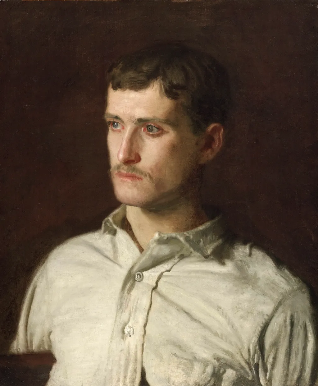 Portrait of Douglass Morgan Hall, by Thomas Eakins, oil, 1895