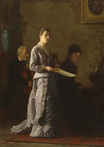 Singing a Pathetic Song, by Thomas Eakins