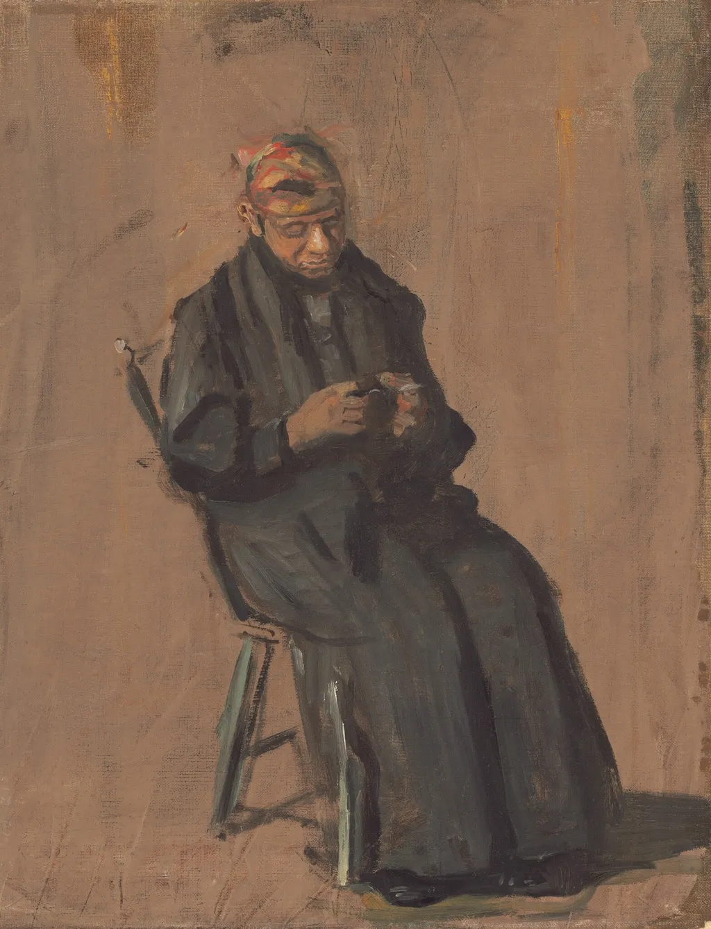 The Chaperone, by Thomas Eakins, oil, 1908