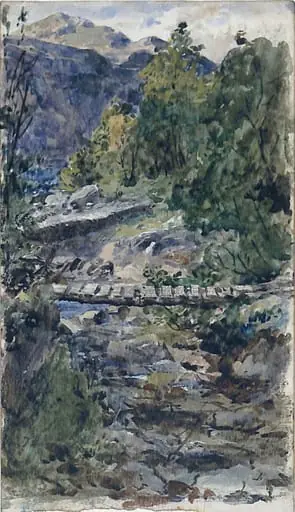 A Glen - A Sketch, by Thomas Faed