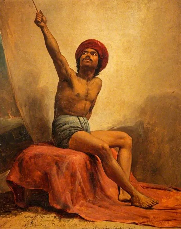 A Life Study of John Mongo ('The Punka-walla'), by Thomas Faed, unspecified, 1847