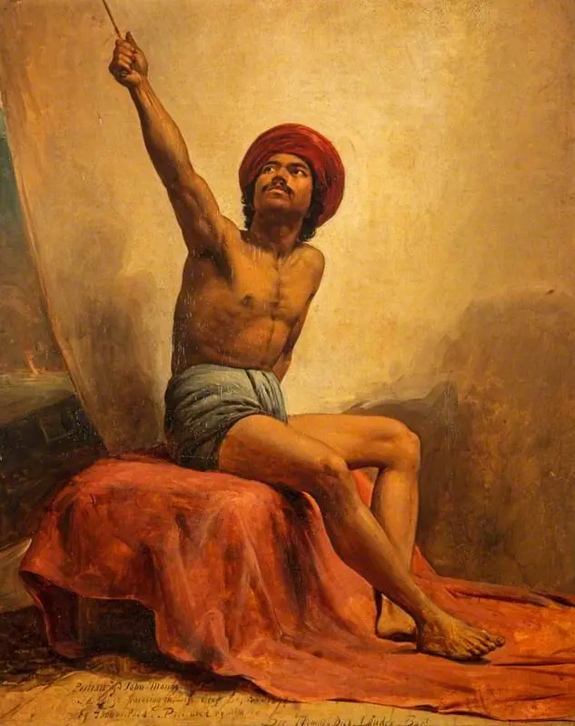 A Life Study of John Mongo ('The Punka-walla'), by Thomas Faed