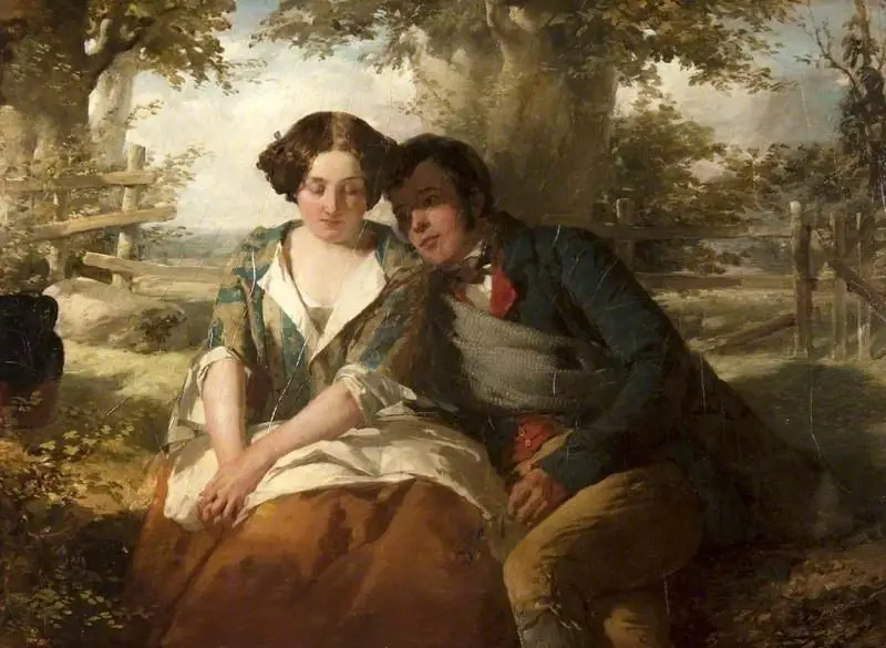 Burns and Highland Mary, by Thomas Faed