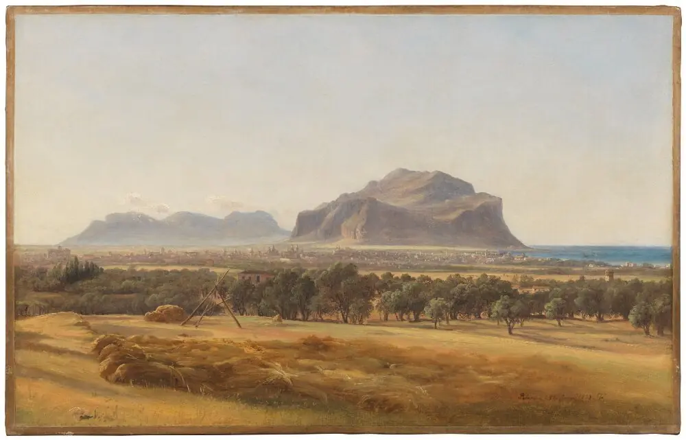 Palermo and Monte Pellegrino, by Thomas Fearnley