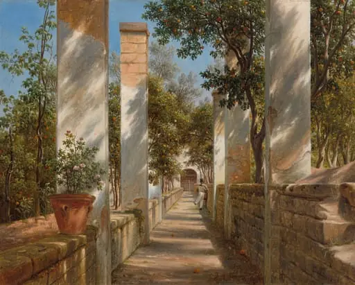 Pergola with Oranges, by Thomas Fearnley