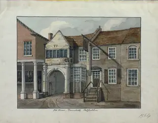 Old House, Dunstable, Bedfordshire, by Thomas Fisher, 1812