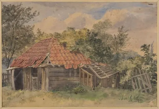 Landscape with Shed, by Thomas Frederick Collier