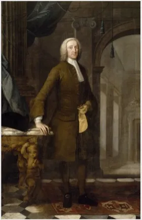 Portrait of John Allen of Bridgewater, by Thomas Frye, oil, 1739