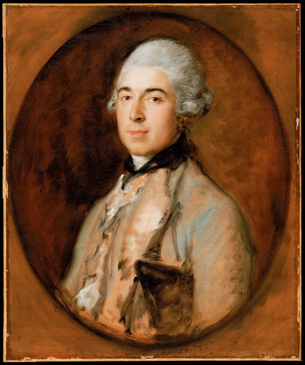 Captain Thomas Mathews, by Thomas Gainsborough, oil, 1772