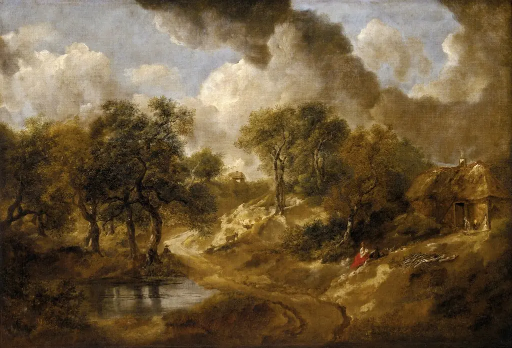 Landscape in Suffolk, by Thomas Gainsborough