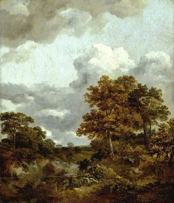 Landscape with a pool, by Thomas Gainsborough