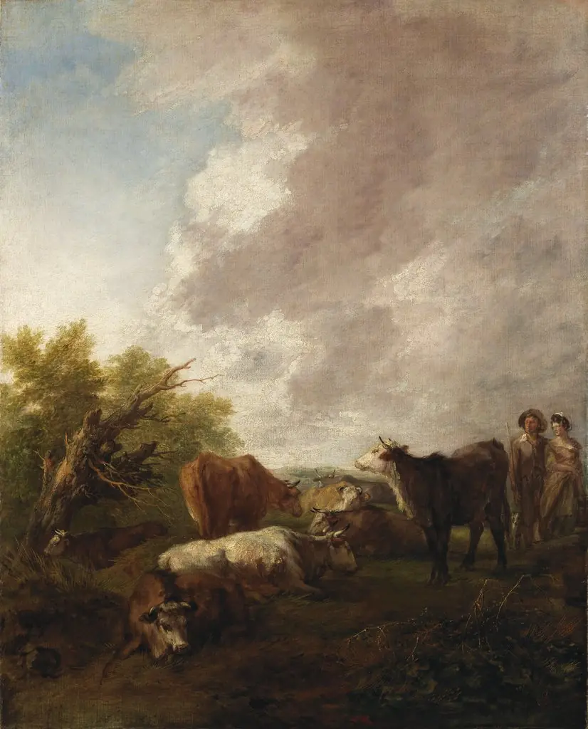Landscape with Cattle, by Thomas Gainsborough