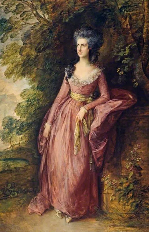 Mrs Hamilton Nisbet (1756 - 1834), by Thomas Gainsborough, oil, 1792
