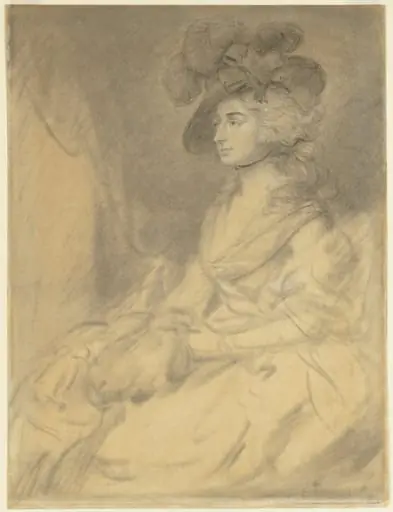 Mrs. Sarah Siddons, by Thomas Gainsborough