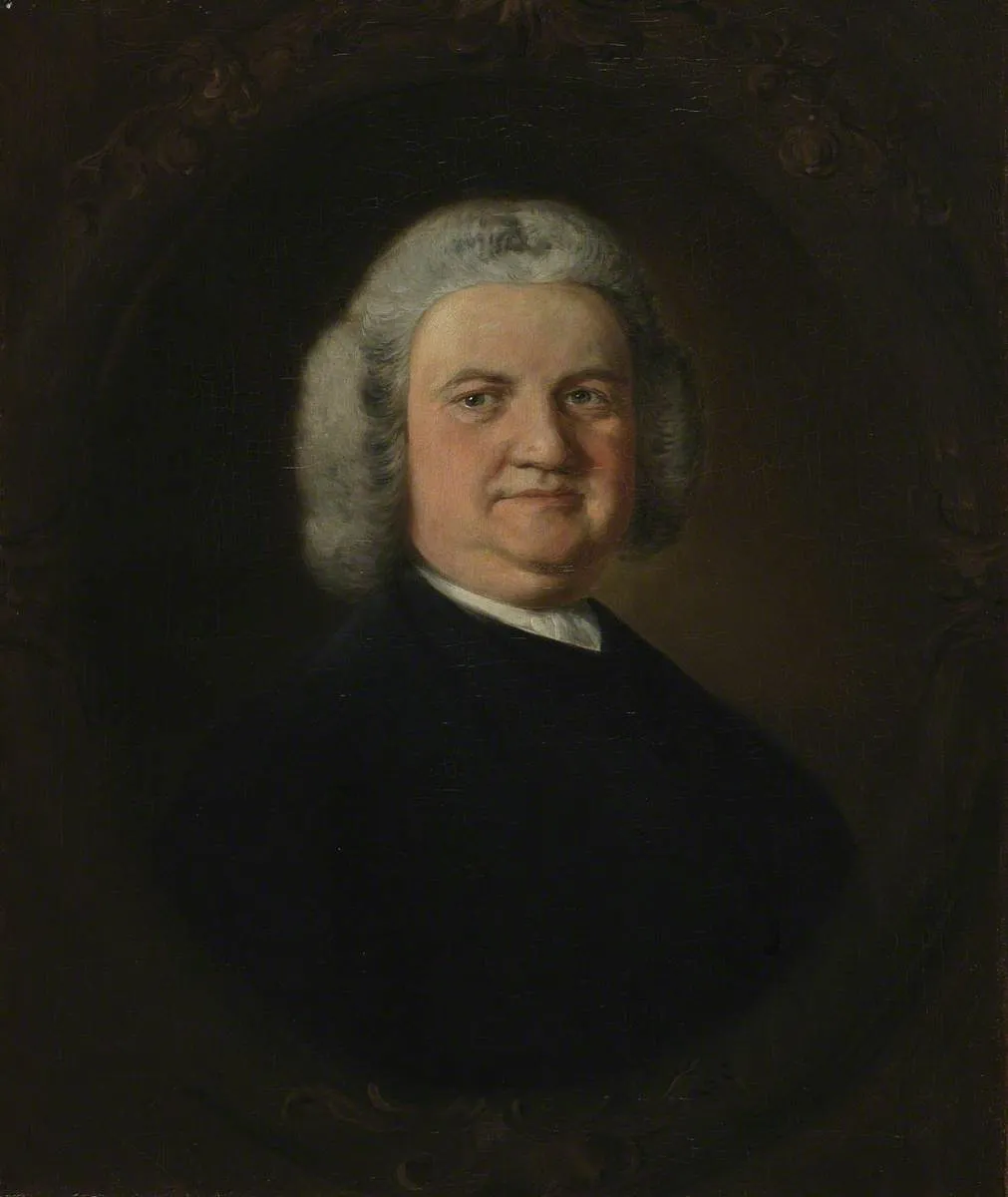 Portrait of Mr. Chubbe in a fictive oval, by Thomas Gainsborough, oil, 1767