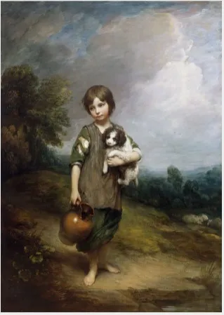 The Cottage Girl, by Thomas Gainsborough, oil
