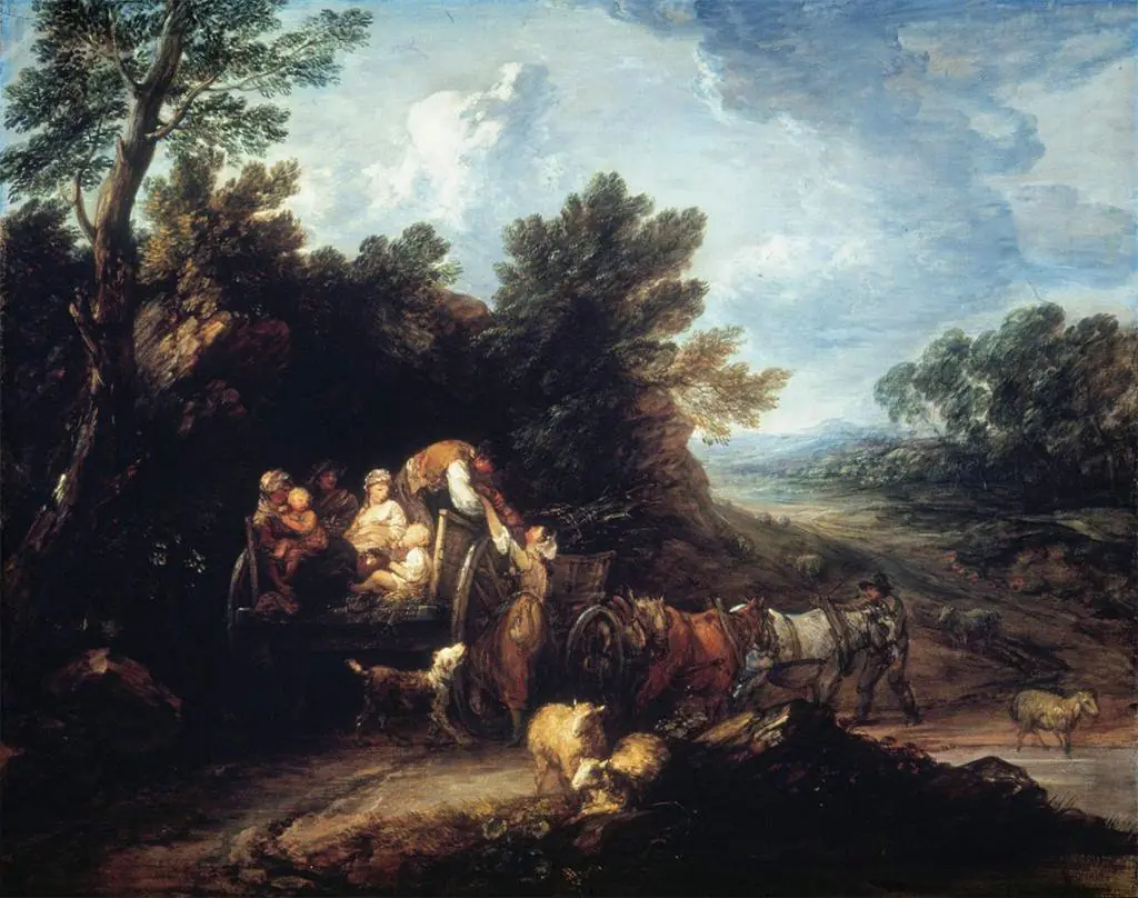 The Harvest Wagon, 1784, by Thomas Gainsborough