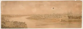A Selection of Twenty of the Most Picturesque Views in Paris:  A General View of Paris, taken from Chaillot, by Thomas Girtin, 1802