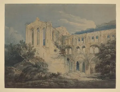 Rievaulx Abbey, Yorkshire, by Thomas Girtin