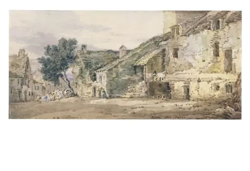 Street Scene, Near Paris, by Thomas Girtin