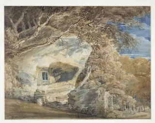 Warkworth Hermitage, Northumberland, by Thomas Girtin