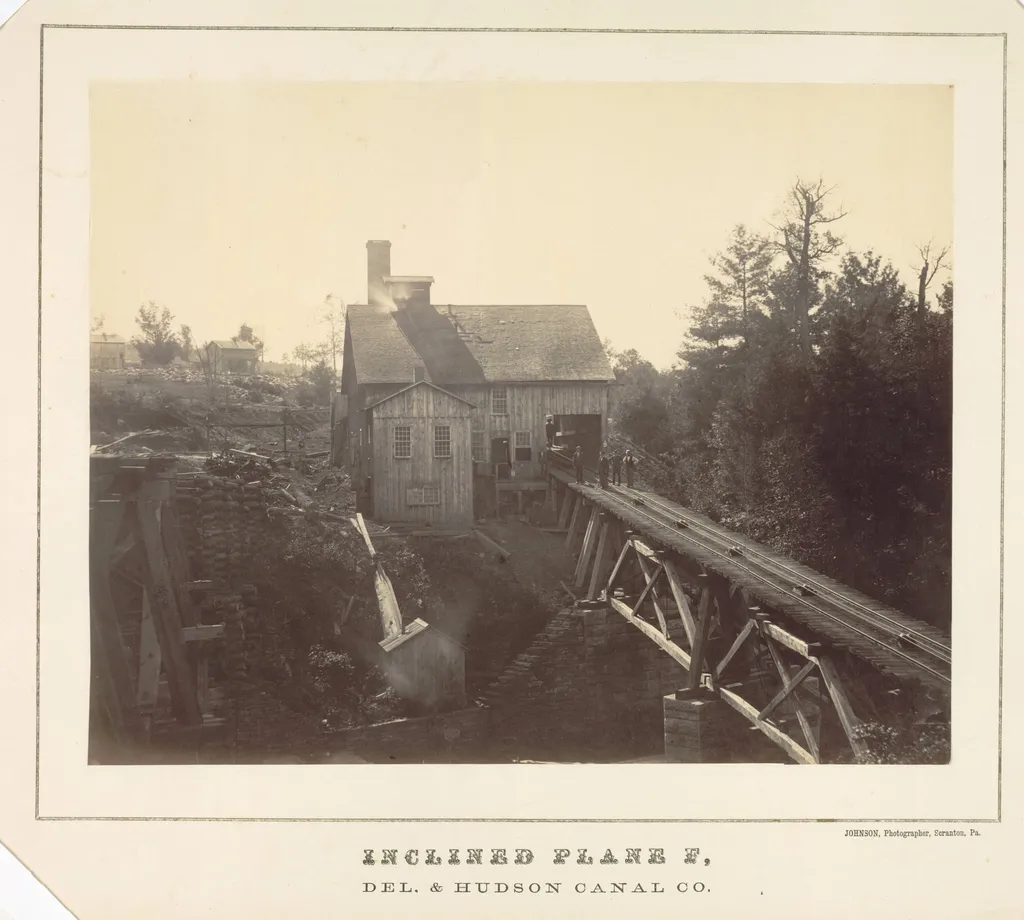 Inclined Plane F, Delaware and Hudson Canal Co., by Thomas H. Johnson, 1860