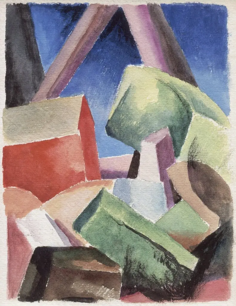 House in Cubist, by Thomas Hart Benton
