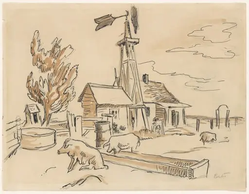 Untitled, by Thomas Hart Benton