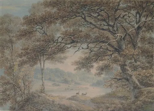A Scene At Knights, Downton, Herefordshire, by Thomas Hearne