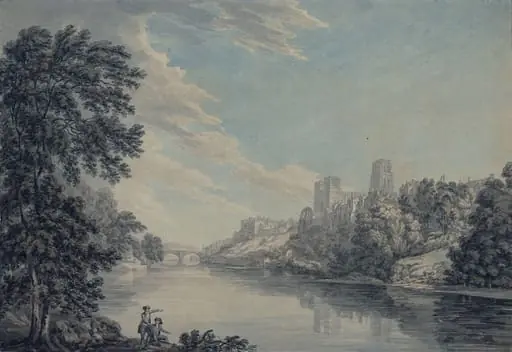 Durham Cathedral, from the opposite bank of the Wear, by Thomas Hearne