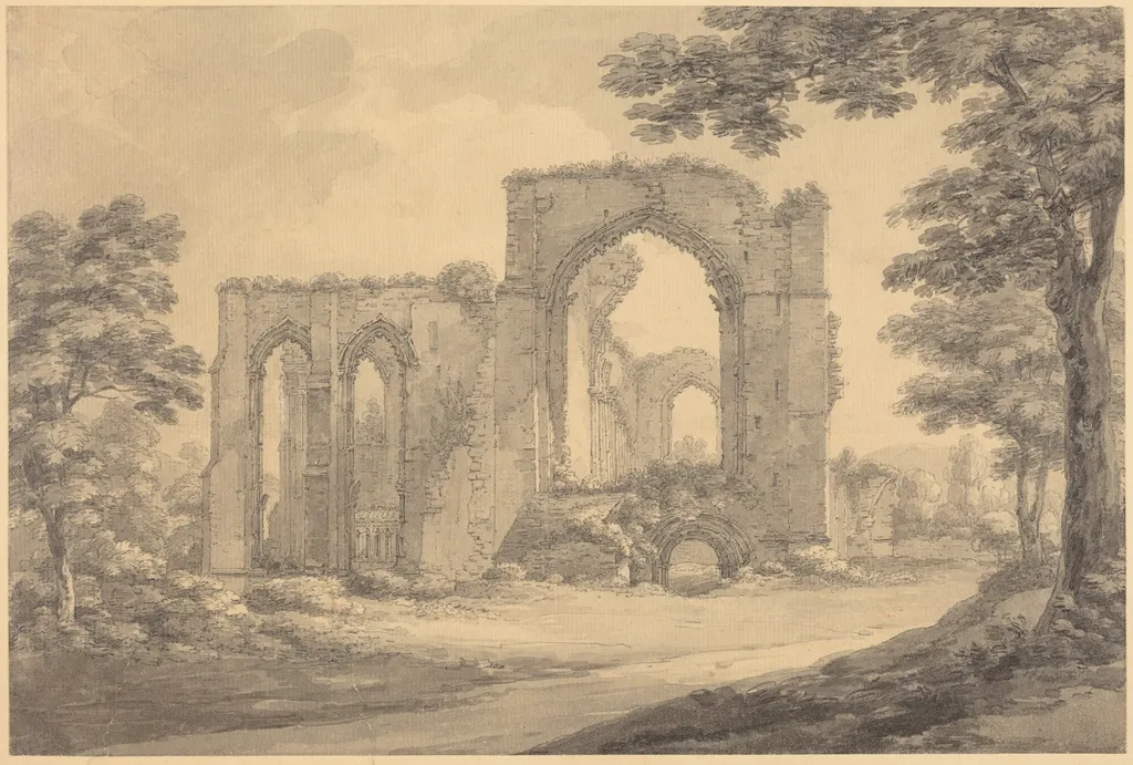 Furness Abbey, by Thomas Hearne, graphite, 1777