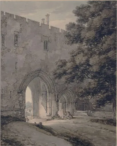 Monastery Gate, St. Albans, by Thomas Hearne
