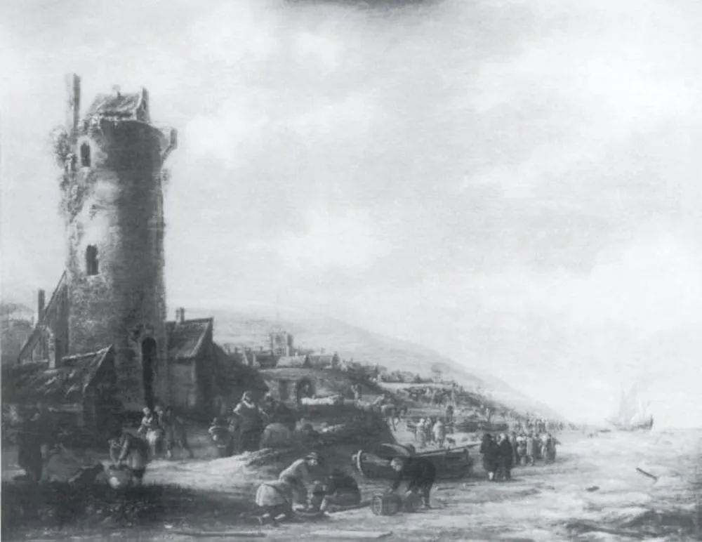 View of Egmont, by Thomas Heeremans, oil, 1671