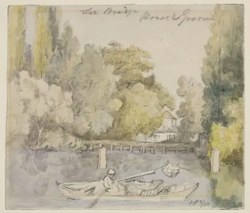 Boating, Horse and Groom, 1834., by Thomas Hosmer Shepherd
