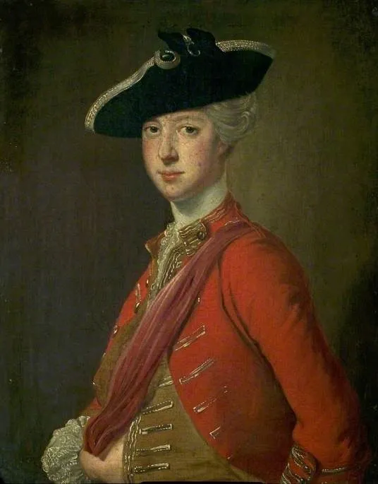 Cornet Edward Walpole (1737–1771), by Thomas Hudson, oil, 1757