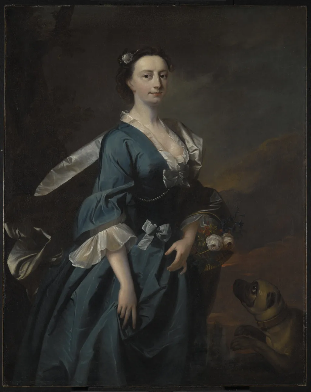 Mrs. John Wendt, by Thomas Hudson, oil, 1745