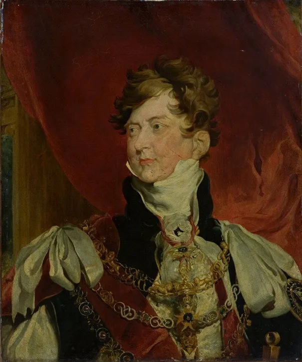 George IV as Prince-Regent with the insignia of the Order of the Garter, by Thomas Lawrence, oil, 1818