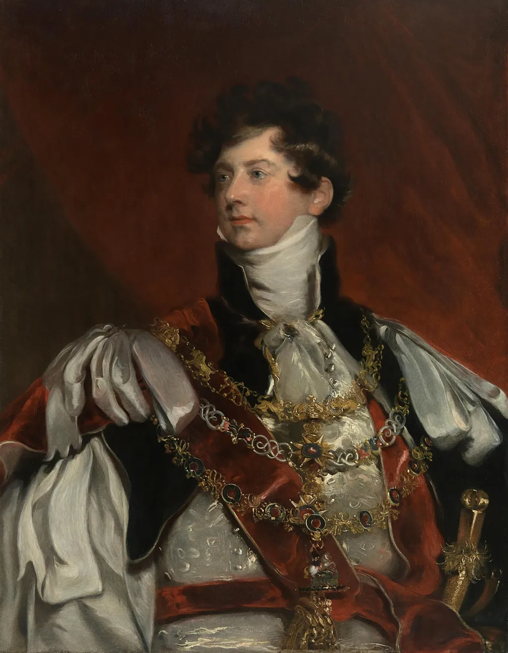 George IV of England, by Thomas Lawrence, oil, 1823