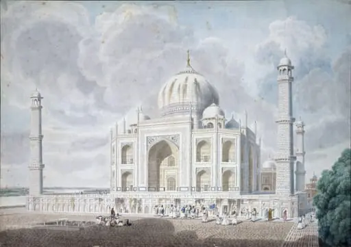The Taj Mahal on the River Jumna at Agra, by Thomas Longcroft