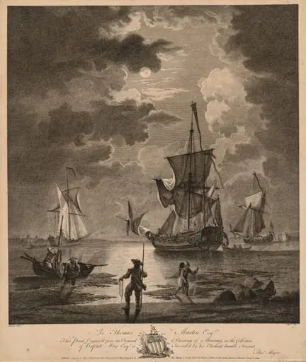 A View of the Sea by Moonlight, by Thomas Major