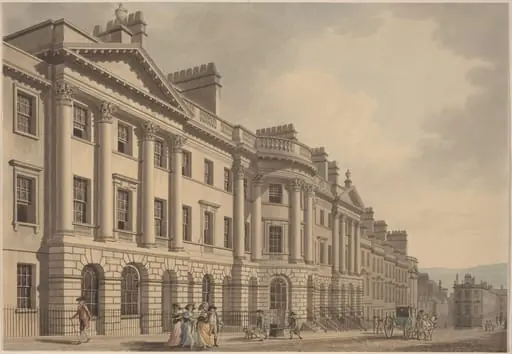 Milsom Street in Bath, by Thomas Malton