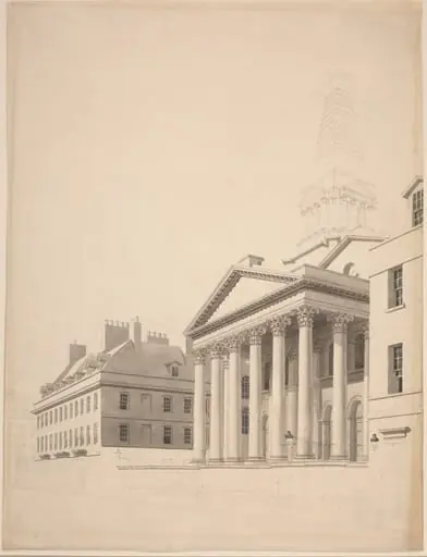 St. George's, Bloomsbury, by Thomas Malton