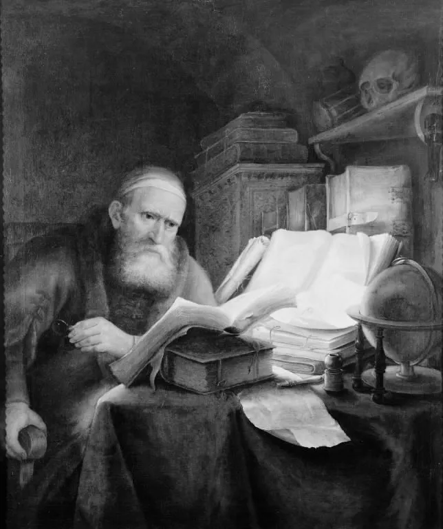A Scholar, by Thomas Mathisen, oil, 1643