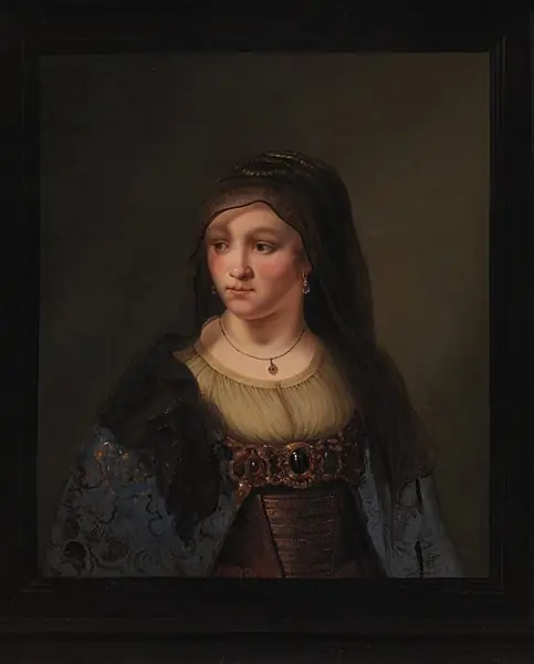 Portrait of a Lady in a Veil, by Thomas Mathisen