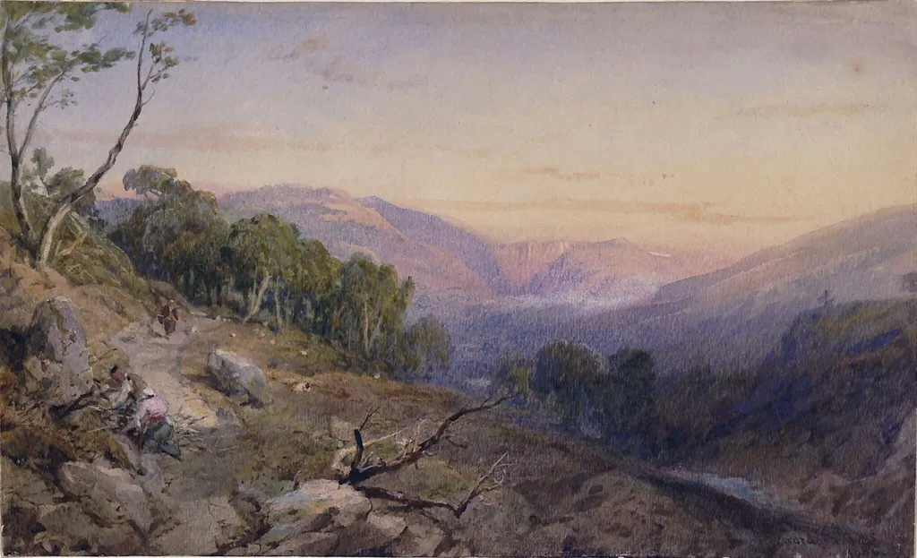Near Braemar, Aberdeenshire, by Thomas Miles Richardson, watercolor, 1846