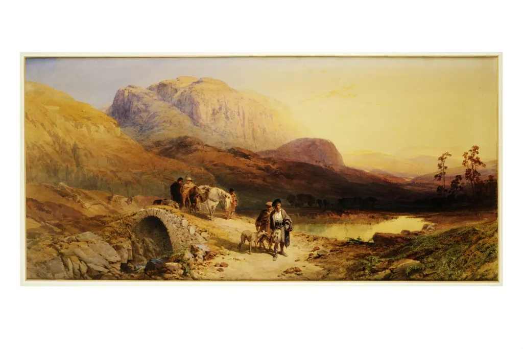 On the Clunie, Aberdeenshire, by Thomas Miles Richardson, watercolor