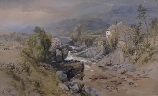 On the River Dee, Braemar, by Thomas Miles Richardson