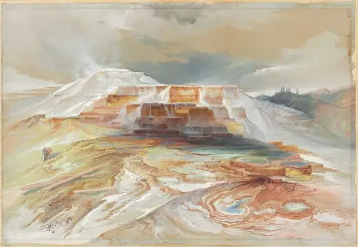 Hot Springs of Gardiner's River, Yellowstone, by Thomas Moran
