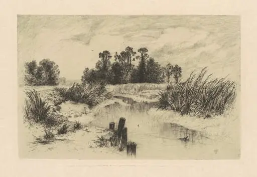 In the Newark Meadows, by Thomas Moran