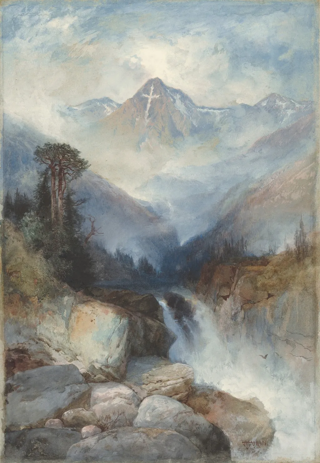 Mountain of the Holy Cross, by Thomas Moran, gouache, 1890